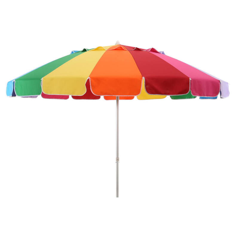 Umbrela plaja Solart 240 cm, protectie solara UPF50+, Multicolor, uni