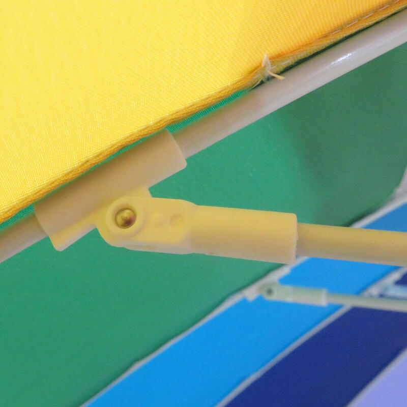 Umbrela plaja Solart 240 cm, protectie solara UPF50+, Multicolor, uni