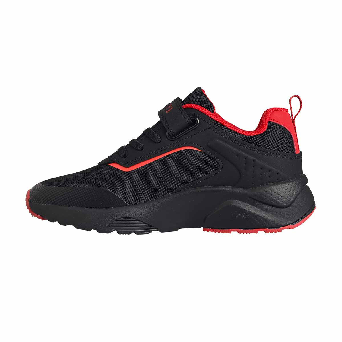 Zapatillas Kappa Safir 2s Negras/Rojas con Logo para Niño 2/7