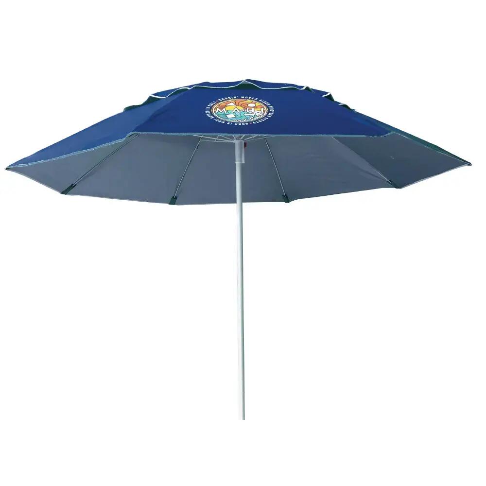 Umbrelă de plajă Maui & Sons cu protecție UPF 50+ - albastră 2/3