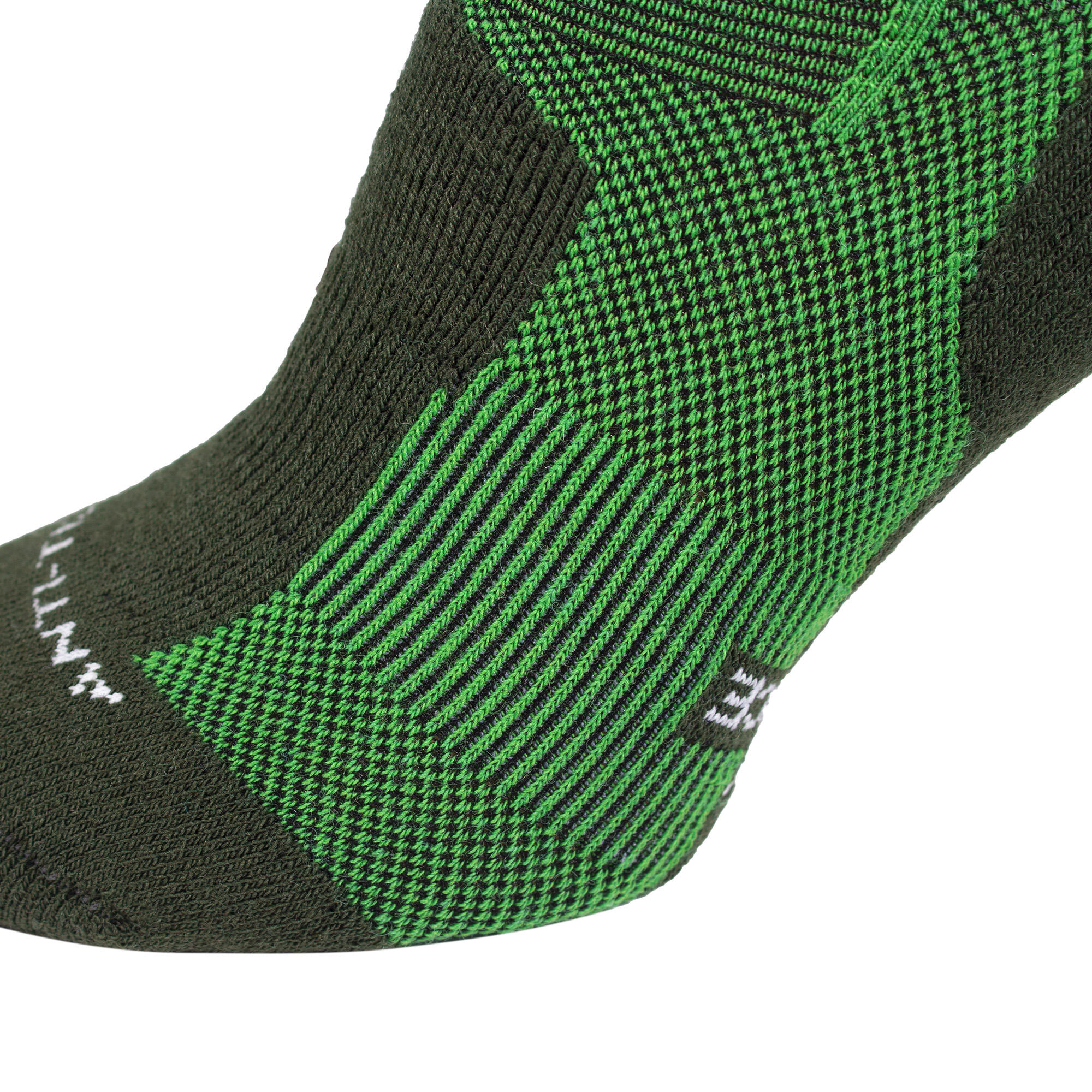 2 Paar Merino Wandersocken für Damen & Herren: Gepolstert - Grün 35/38 6/7