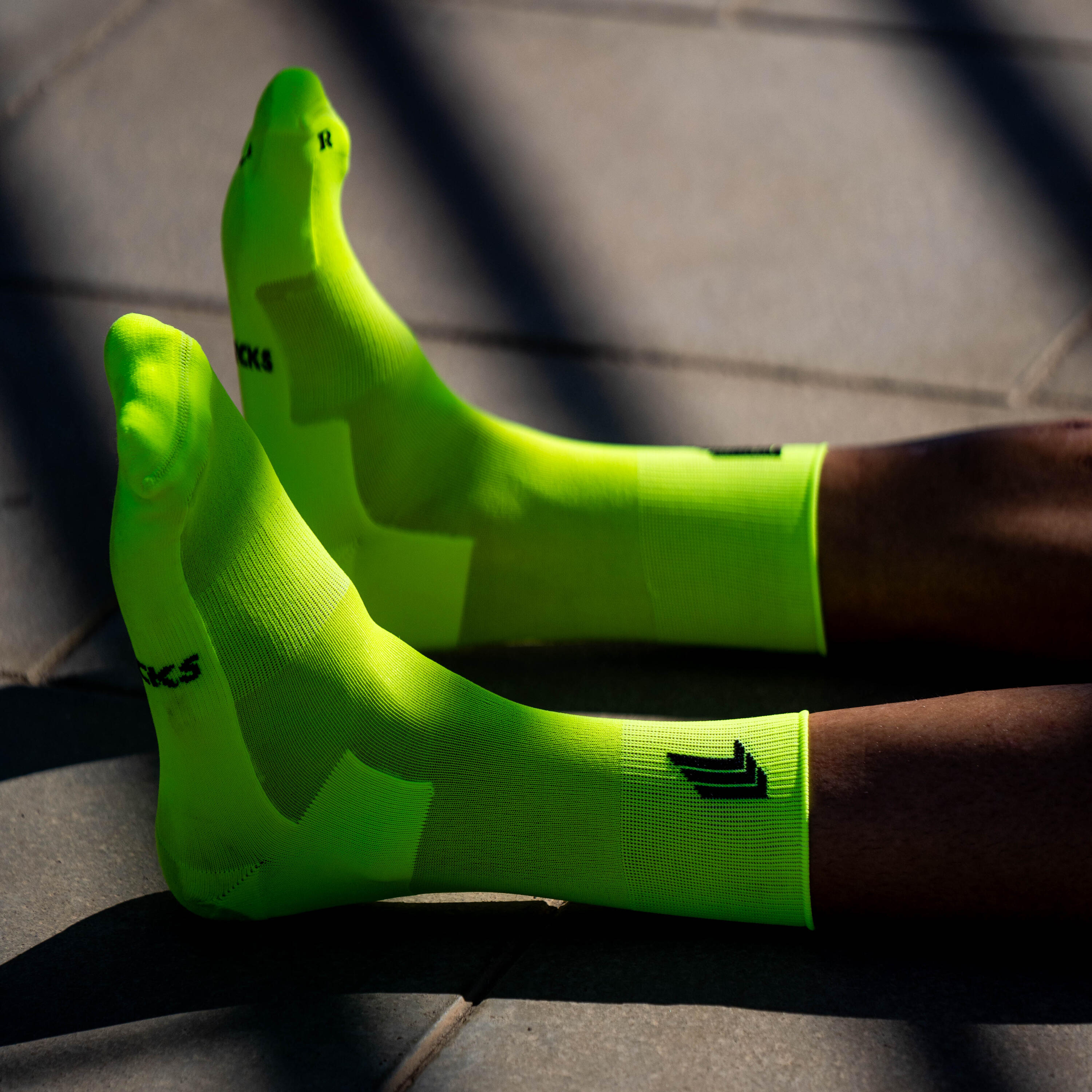 MARATHON YELLOW - CHAUSSETTES DE COURSE MARATHON 5/6