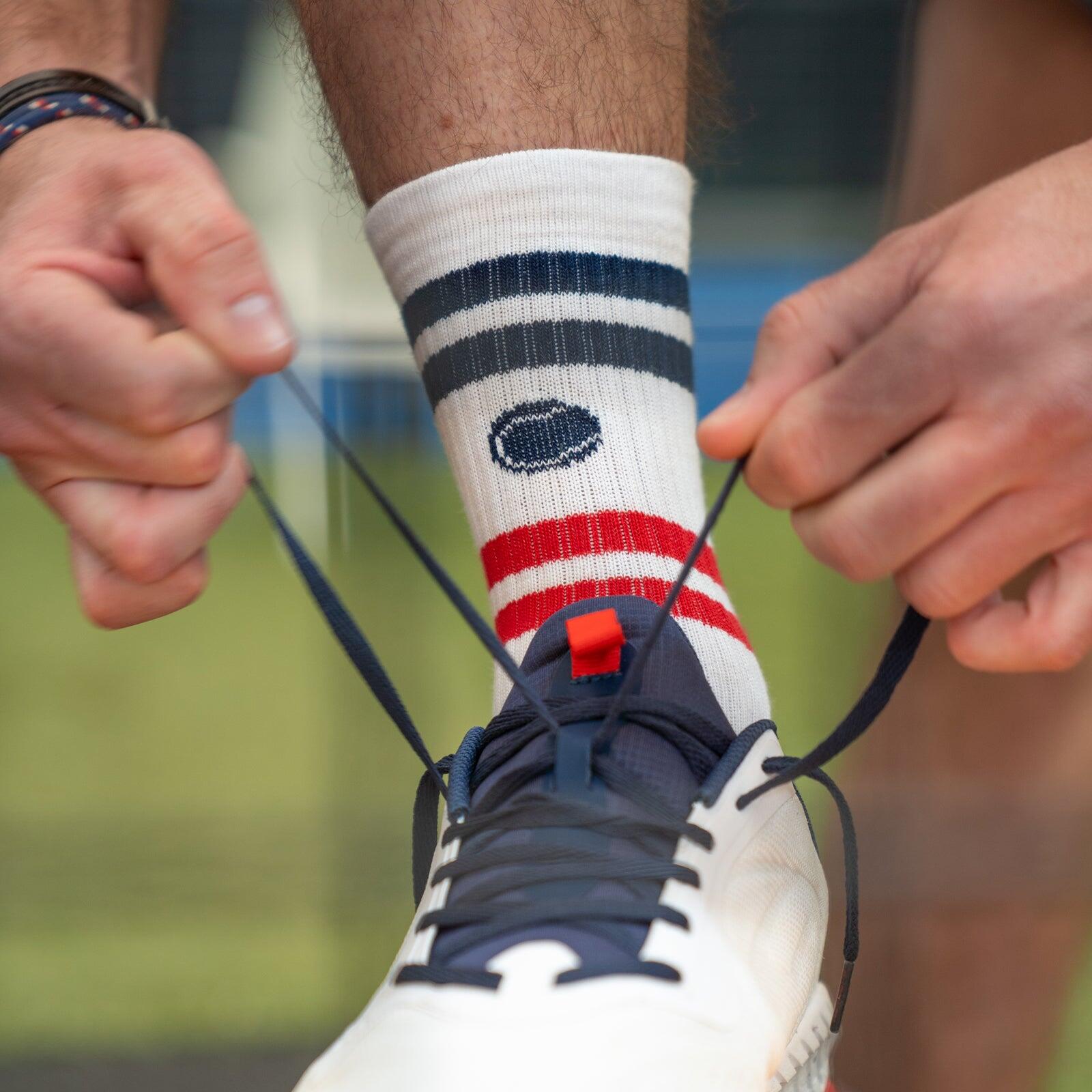 DEUCE RED - CHAUSSETTES DE TENNIS/PADDLE 3/6