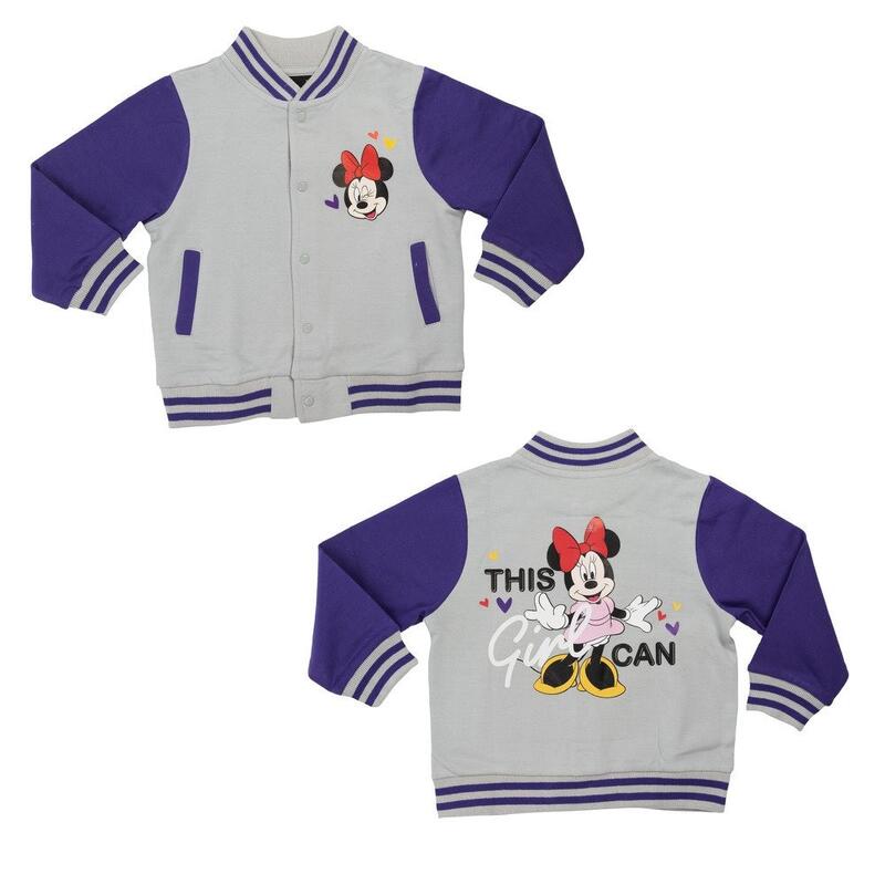 Jacheta tip colegiu pentru fetite, 100% bumbac, Minnie Mouse, Disney