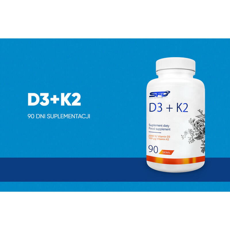 Witamina D3 + K2 90 tabletek