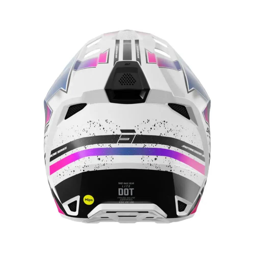 Casco Shot Lite - Racing Bianco Rosa Perlato 3/5