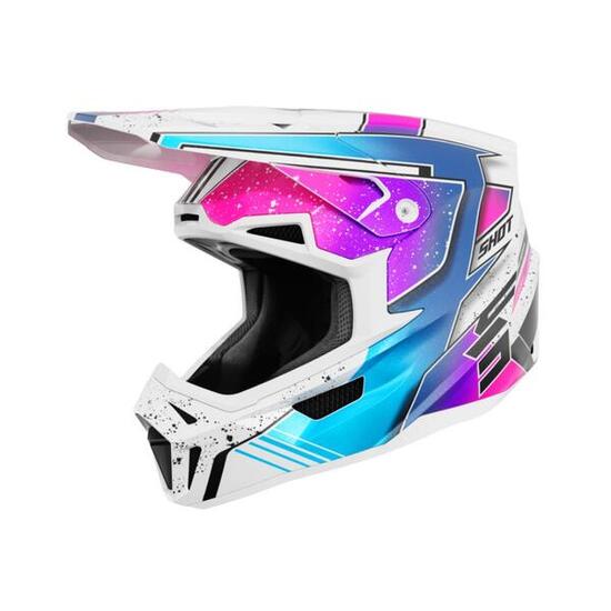 Casque Shot Lite - Racing White Pink Pearly
