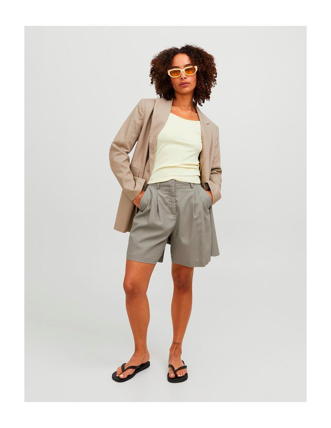 JJXX Cimberly Linen RLX HW - Bermuda 3/5