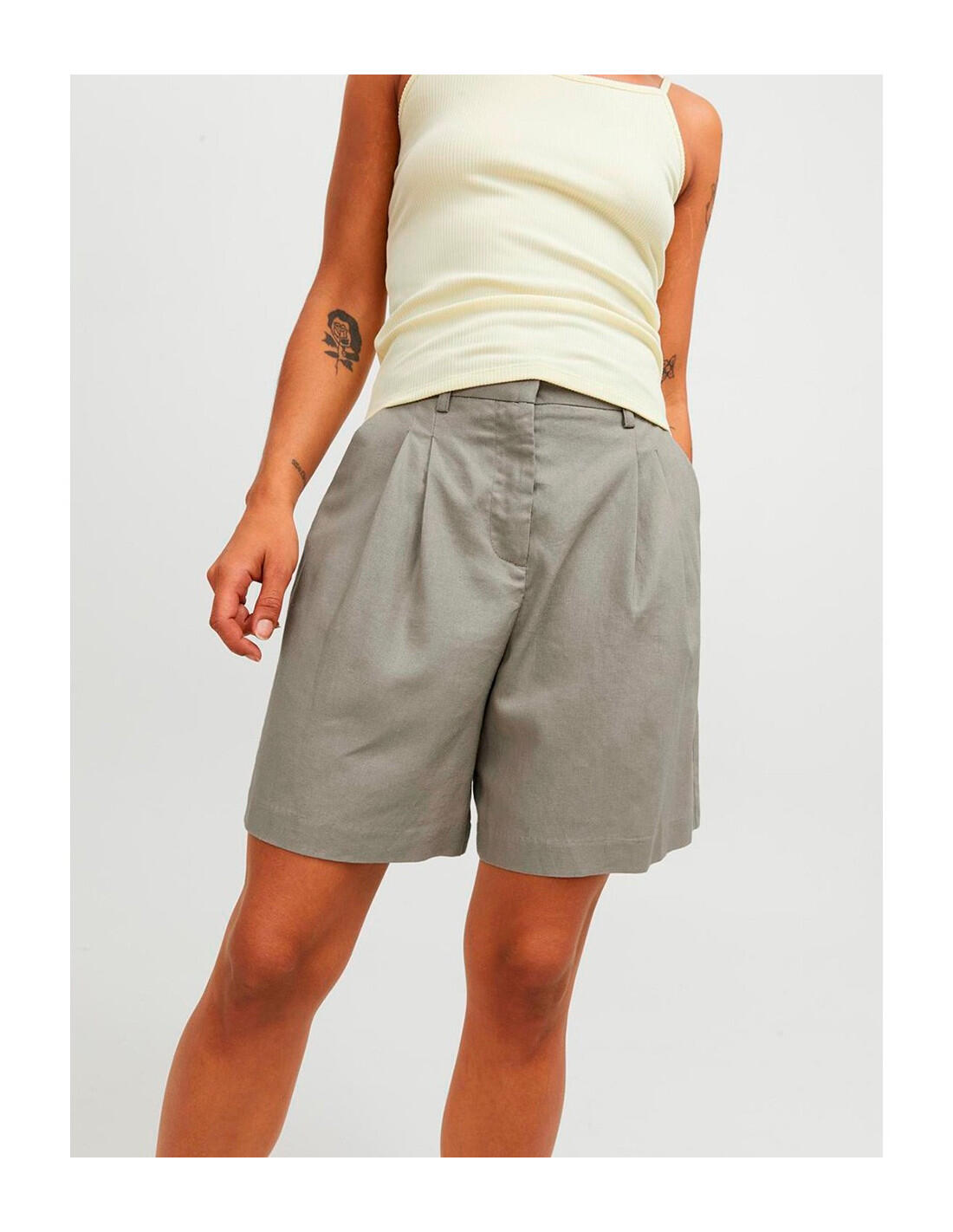JJXX Cimberly Linen RLX HW - Bermuda 5/5