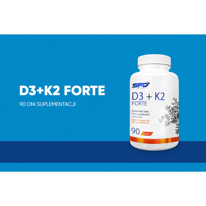 Witamina D3 + K2 Forte 90 tabletek