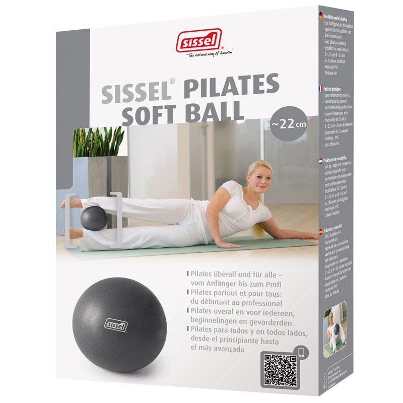 Pilates Fitness Compact Training Soft Ball Metaalgrijs 22 cm 2/4