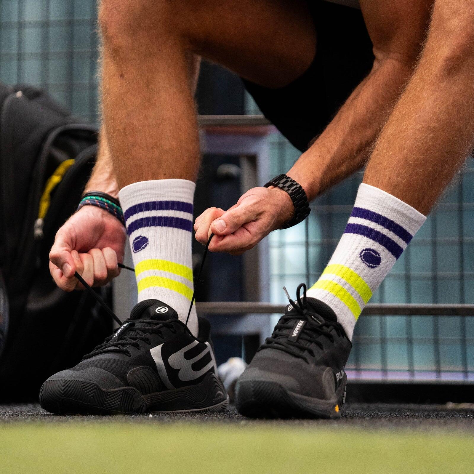 DEUCE PURPLE - CHAUSSETTES DE TENNIS/PADDLE 2/6