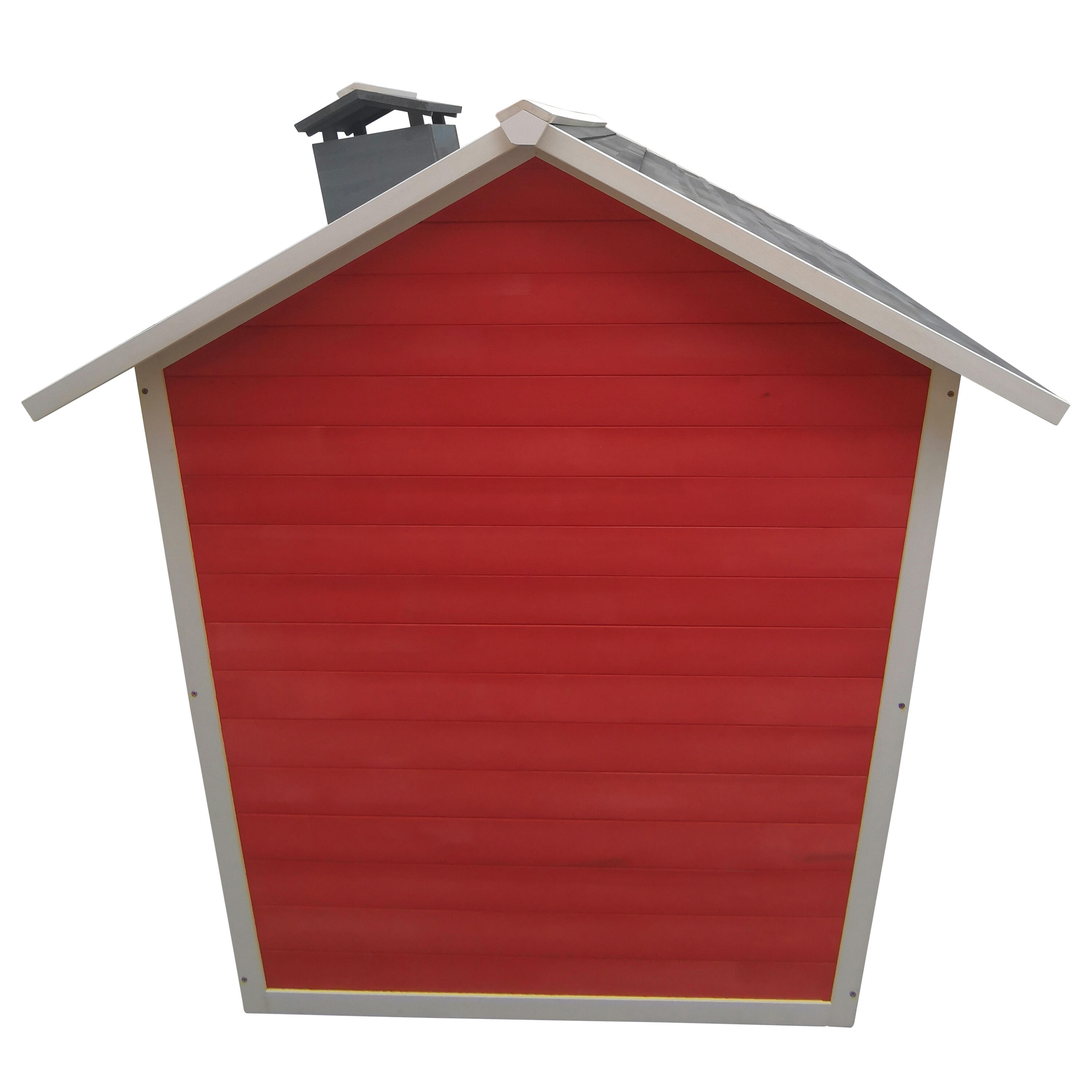 Casetta bambini da giardino in legno Rosso/Grigio, Olaf 3/4