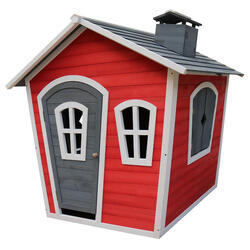 Maisonnette en bois Rouge/Grise, Olaf