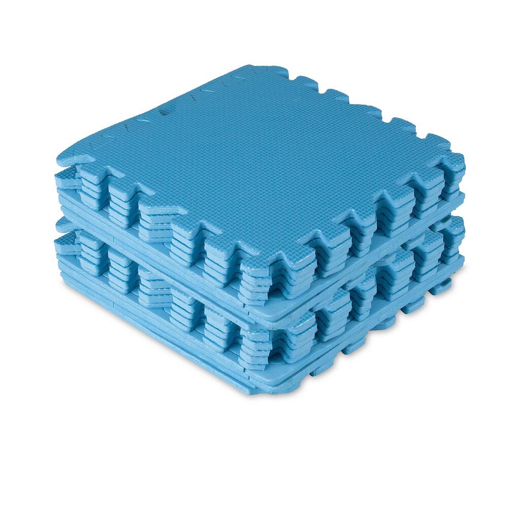 Фитнес постелка пъзел 30x30 см INDIGO, 18 части