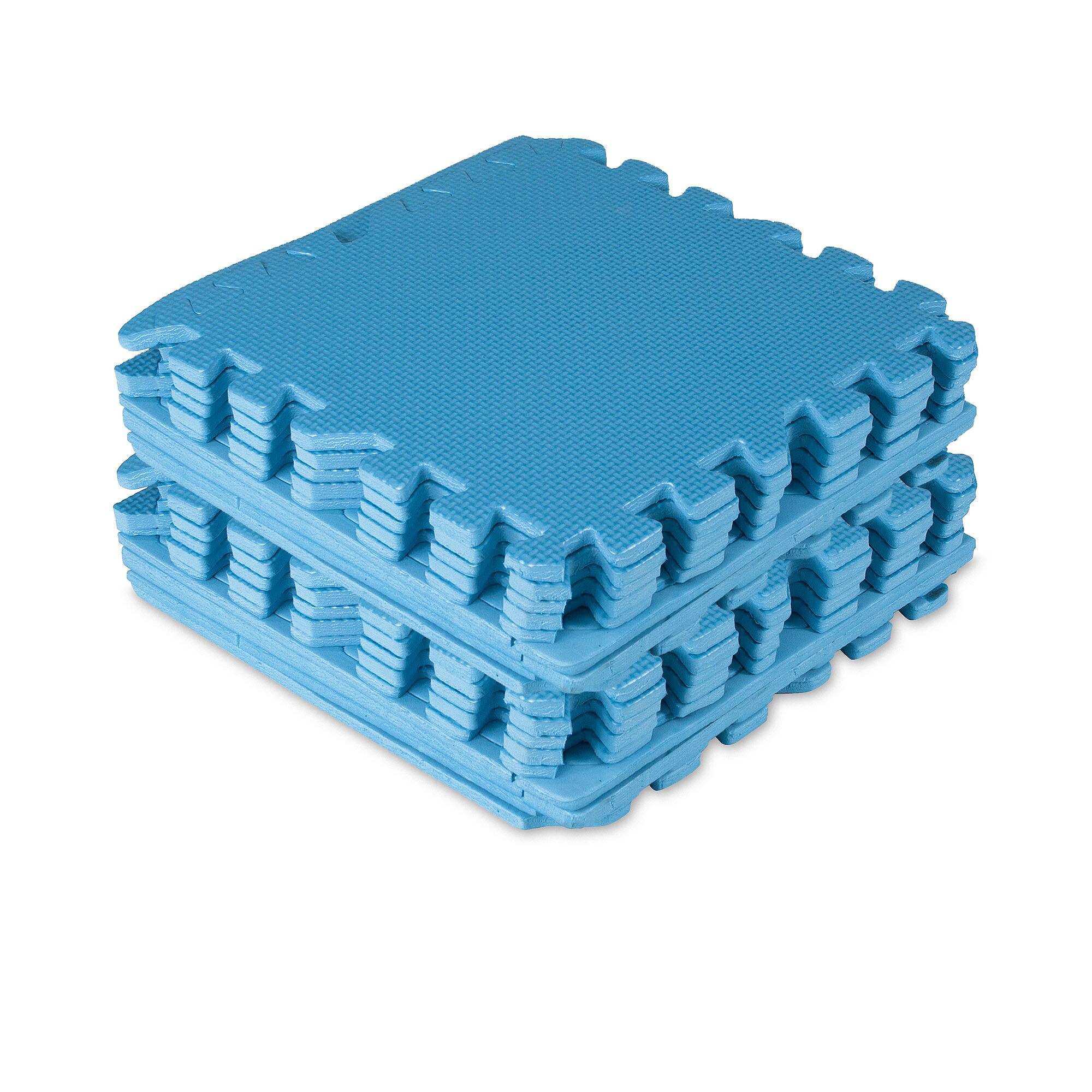 Indigo Sports Tapete Fitness E Exercício Indigo Ginásio Puzzle 30*30 Cm 18 Peças Azul da Decathlon