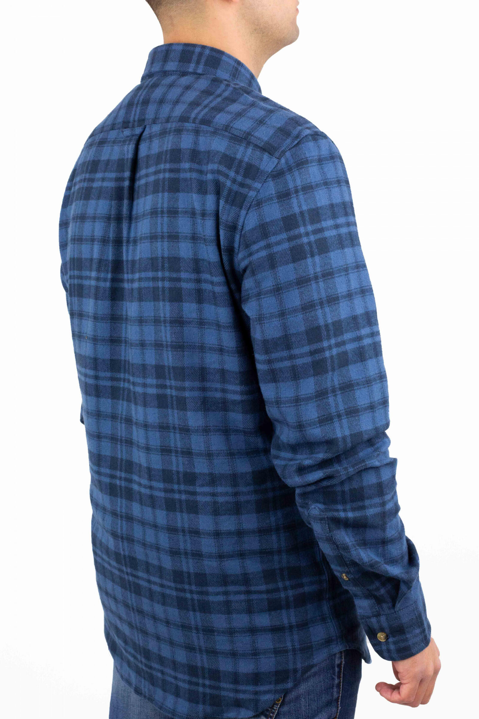 Timberland Camisa De Cuadros De Franela Azul 3/4