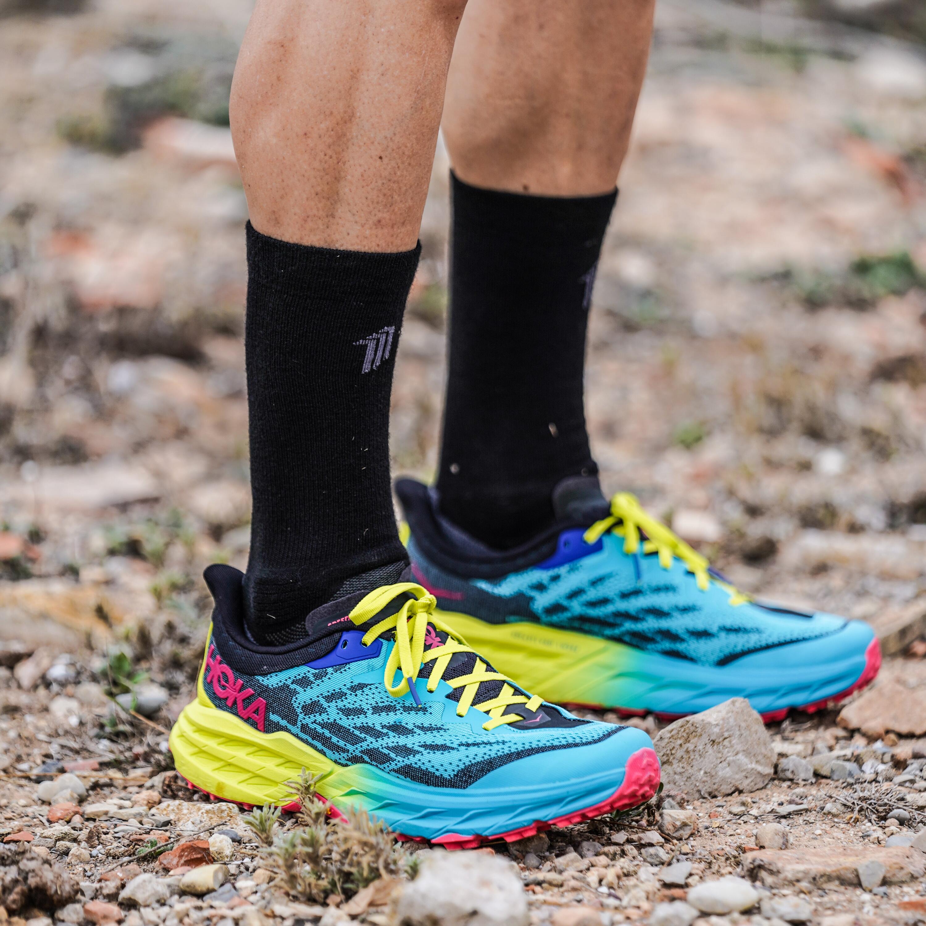 PATHLESS BLACK - CHAUSSETTES DE TRAIL 2/5