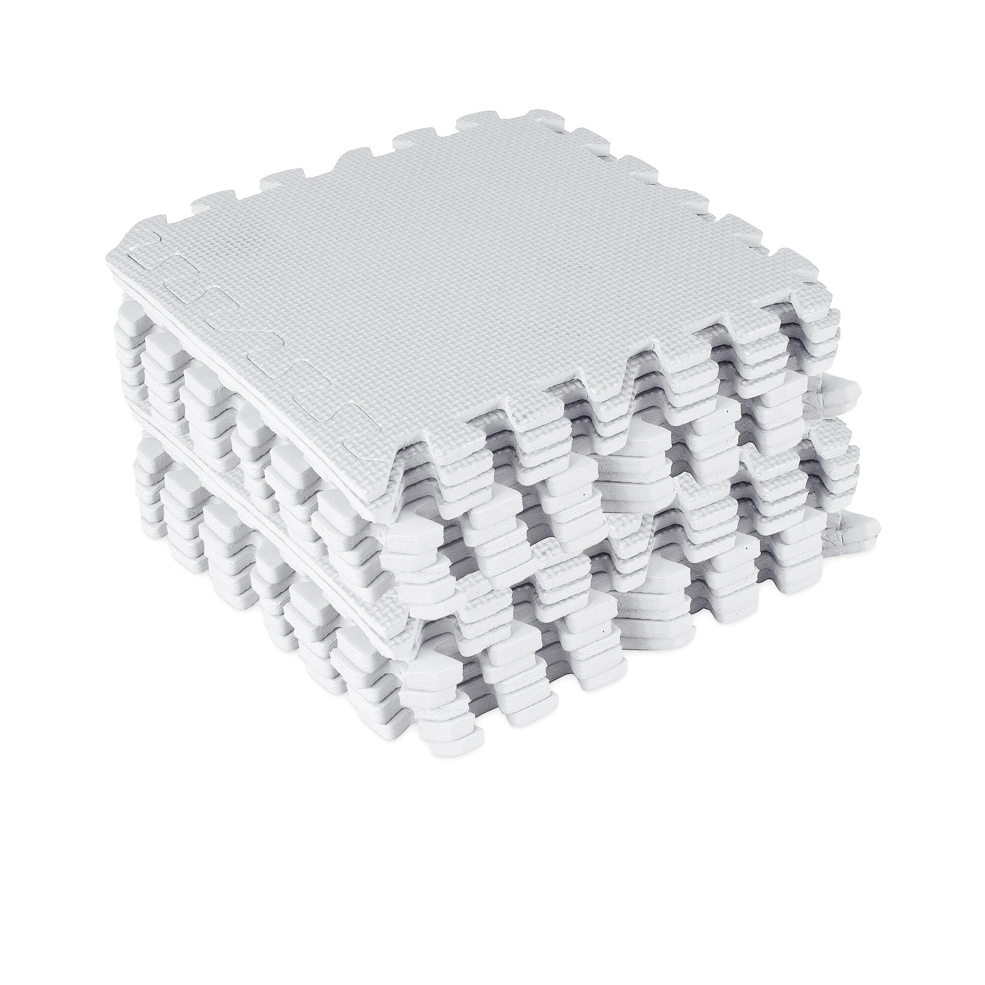 Indigo Sports - Tapis De Fitness Et Exercices Gymnastique Puzzle 30*30 Cm Indigo 18 Pièces - Tapis De Sol (mousse) - Blanc - Taille Unique - Decathlon