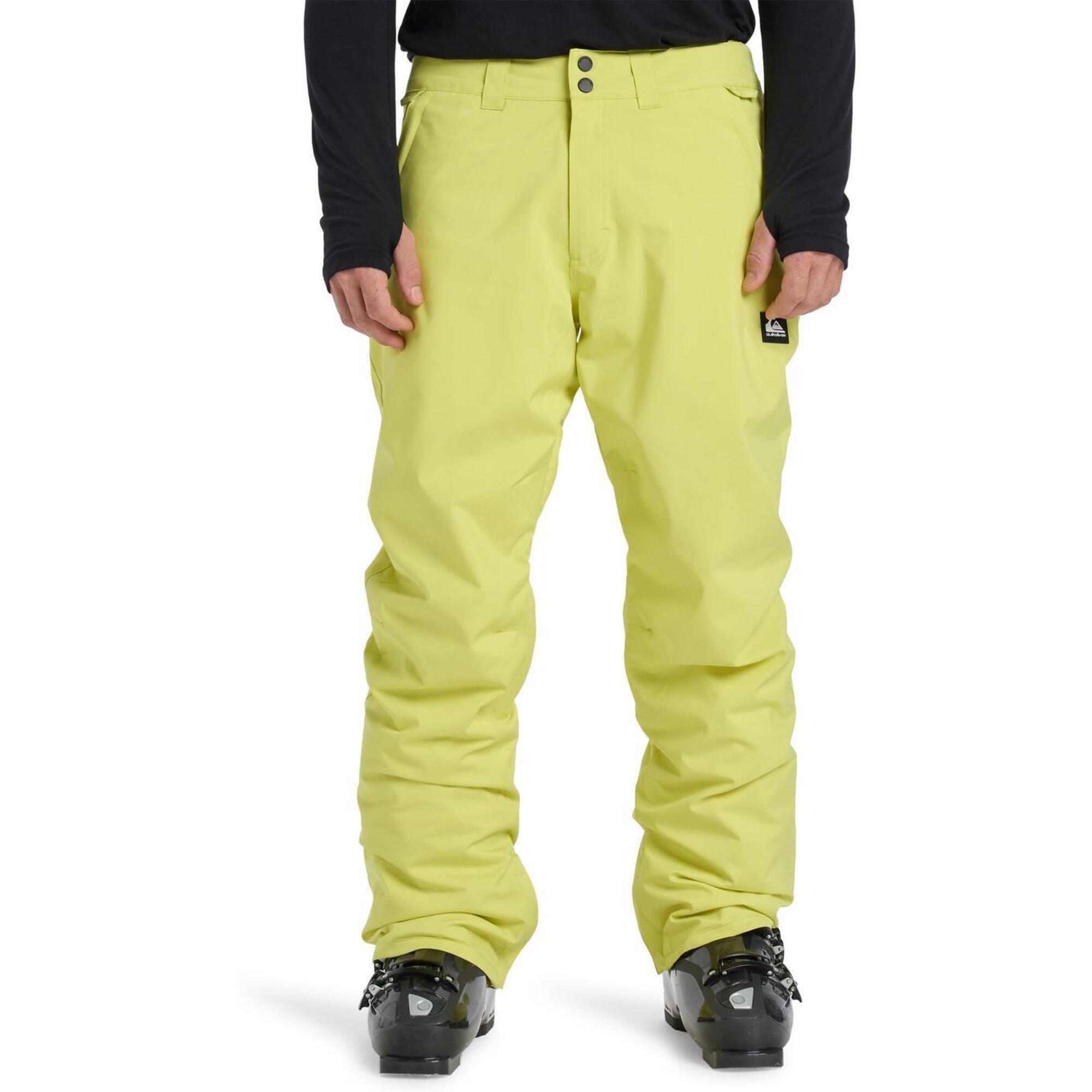 Quiksilver - Pantalon De Snow Technique Estate Jaune Homme - Pantalon De Ski - Jaune - Decathlon