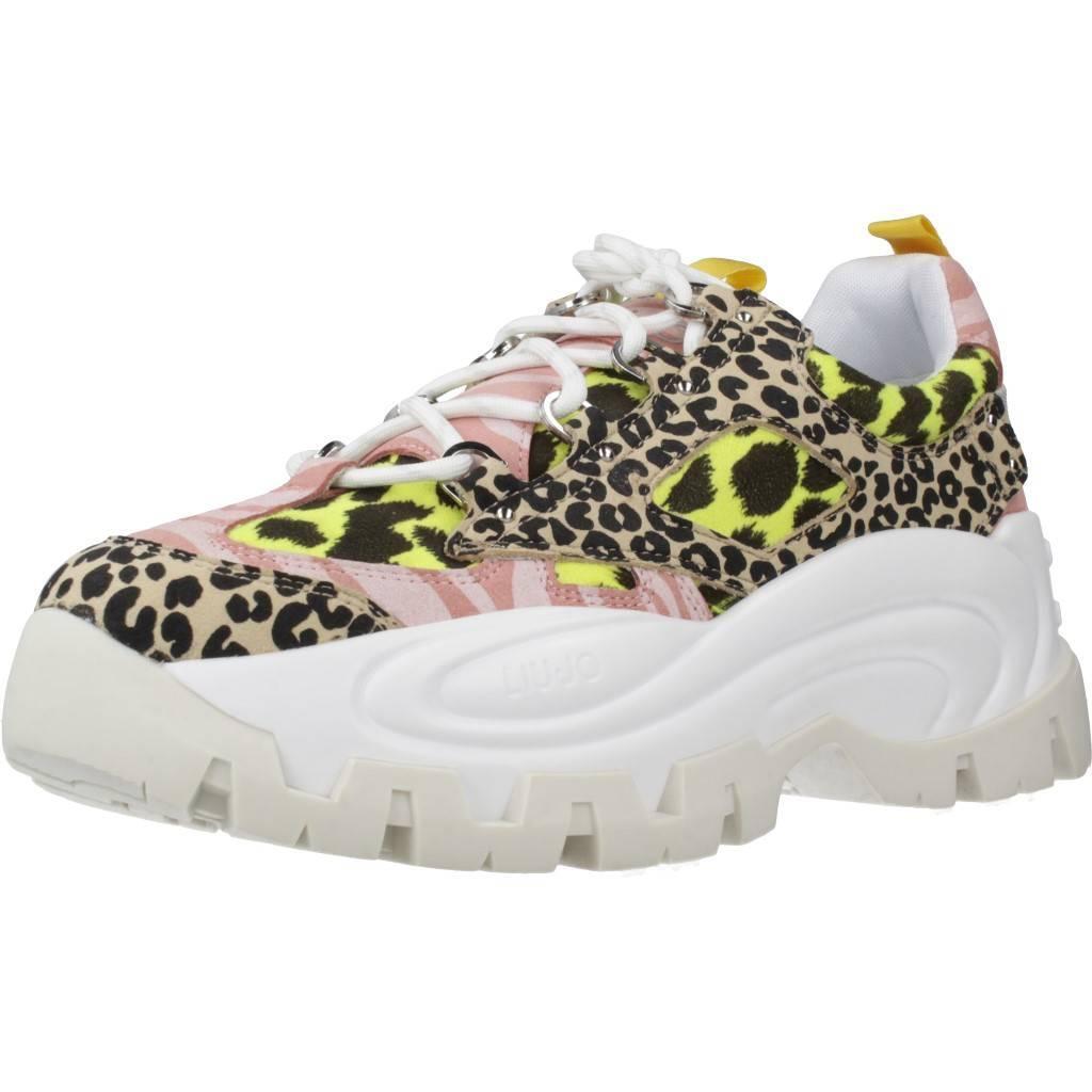 Buty LIU-JO WAVE 01 - SNEAKER BLAC Nadruk zwierzęcy