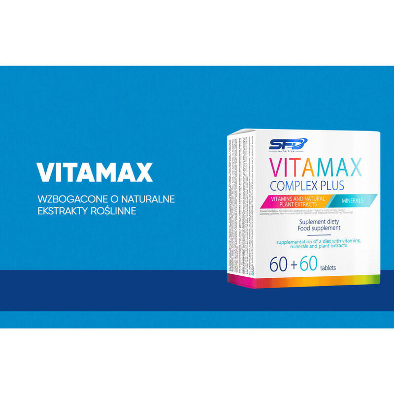 Witaminy i minerały VITAMAX COMPLEX PLUS 60+60 tabletek