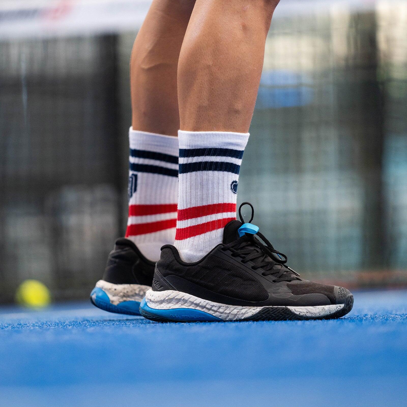 DEUCE RED - CHAUSSETTES DE TENNIS/PADDLE 4/6