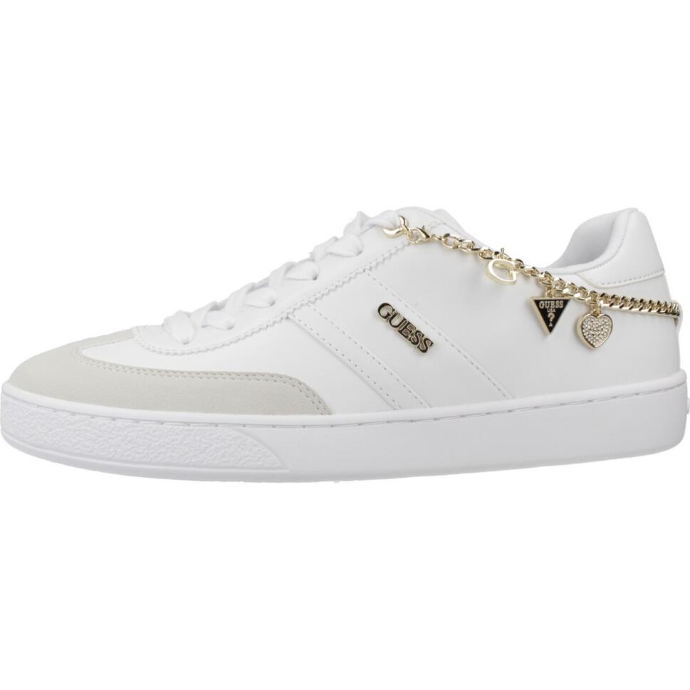 Kapcie GUESS FLTNAO LEA12 Biały