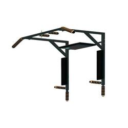 Barre Horizontale de Mur Légère jusqu'à 130 Kg 3 en 1 MONGOOSE 78*67*56 cm Noir