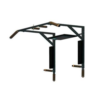 Barre Horizontale de Mur Légère jusqu'à 130 Kg 3 en 1 MONGOOSE 78*67*56 cm Noir