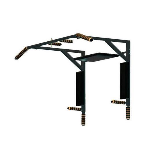 Barre Horizontale de Mur Légère jusqu'à 130 Kg 3 en 1 MONGOOSE 78*67*56 cm Noir