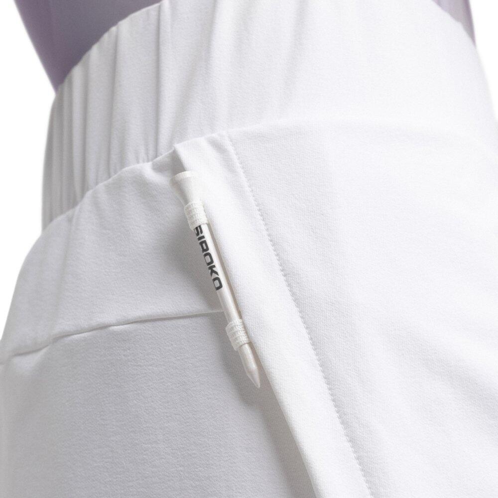Jupe-short de golf femme Augusta White Blanc 4/8