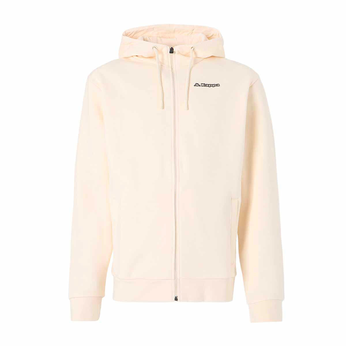 Kappa - Veste À Capuche Manches Longues Homme Feffox Blanc - Veste - Blanc - Decathlon