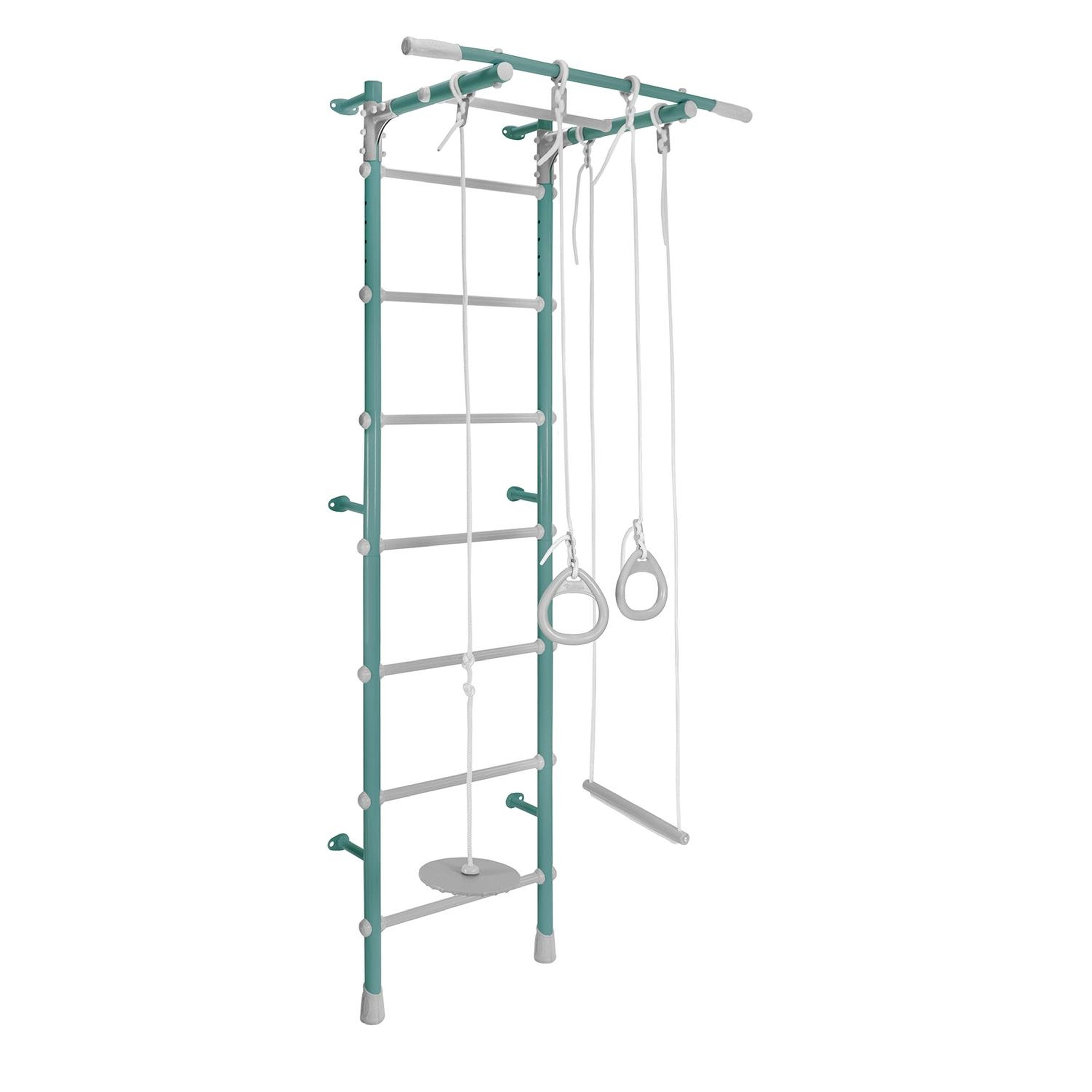 Indigo Sports - Module Mural De Gym Vanilla Complet - Espalier - Bleu|gris - Kid Unique - Decathlon