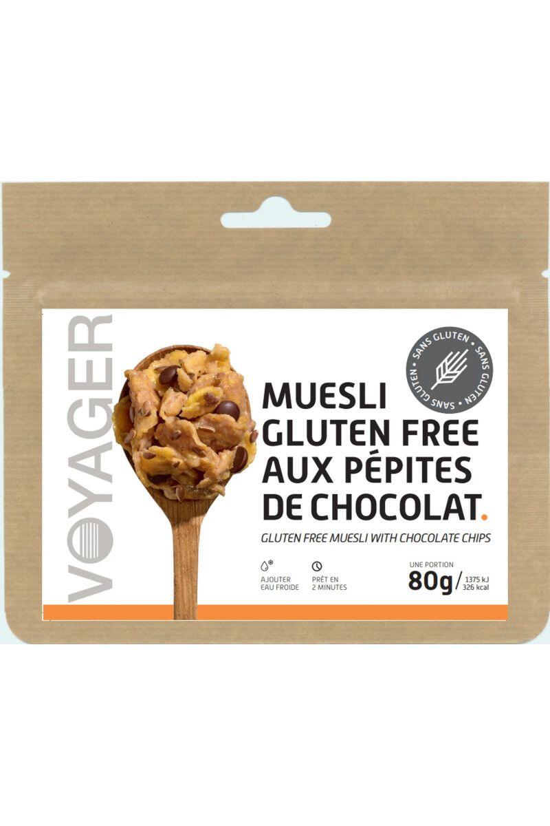 Mâncare liofilizată Musli fără gluten cu bucăți de ciocolată 80g