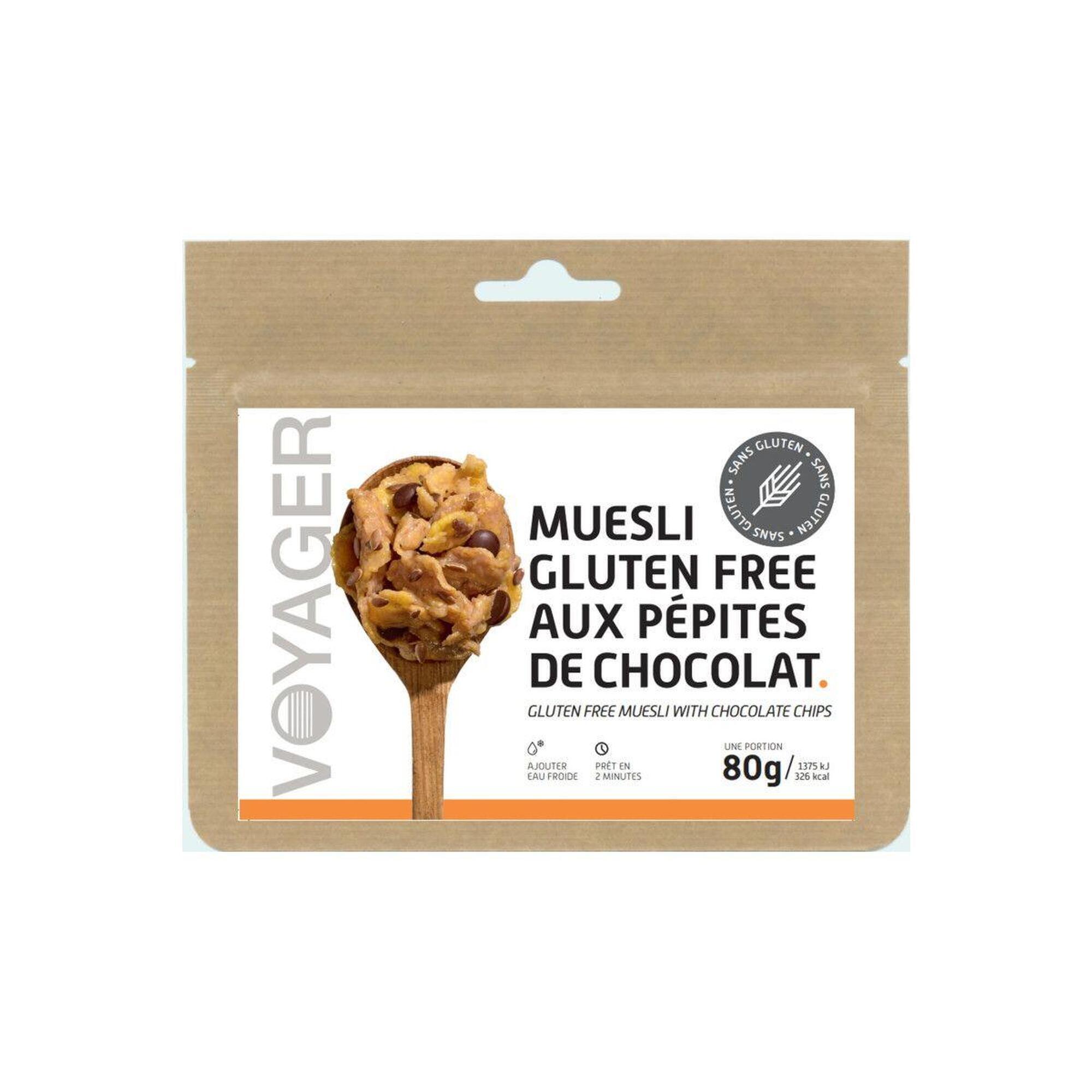 VOYAGER Dehydratované jídlo Bezlepkové müsli s kousky čokolády 80g