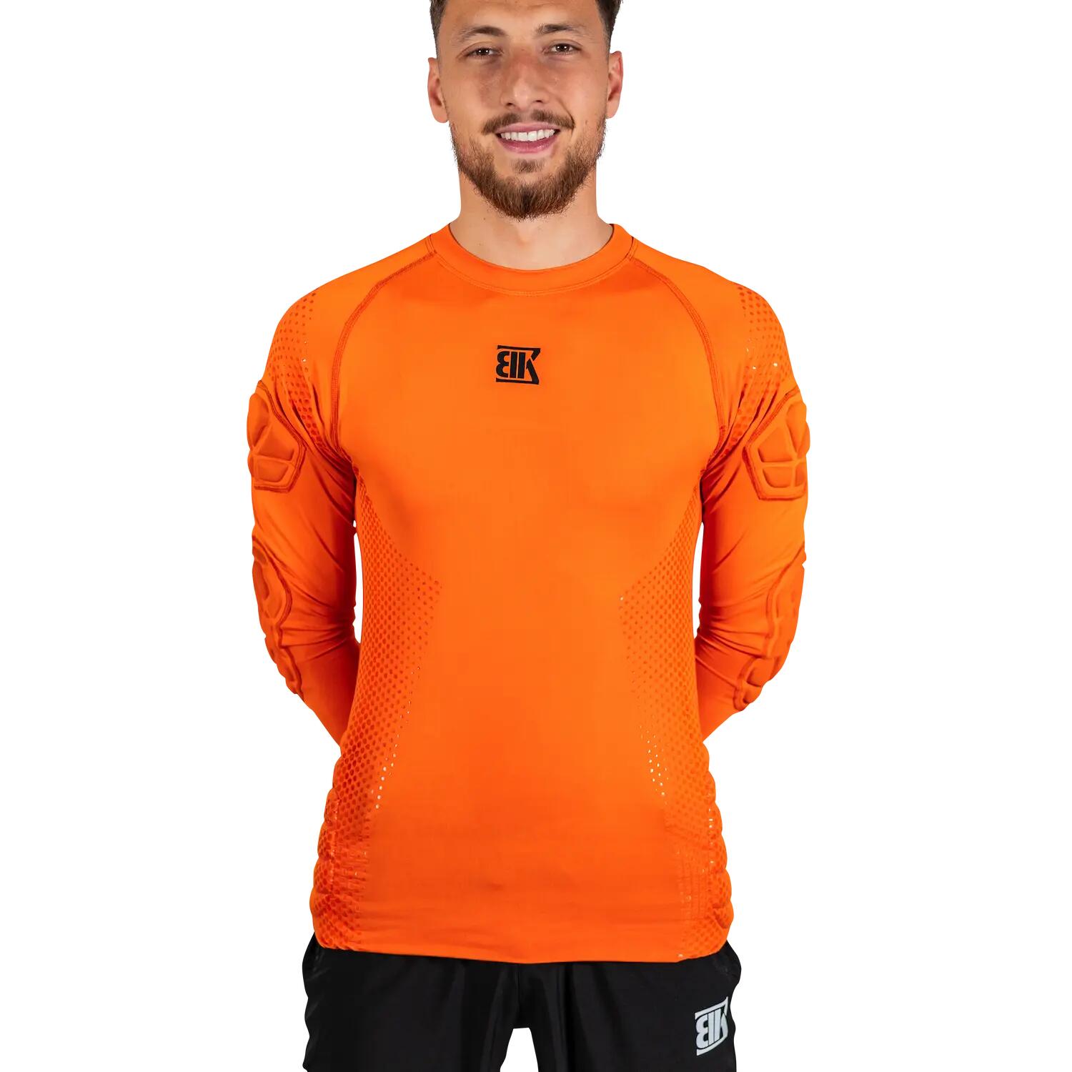 Camiseta Térmica Compressão Juvenil DEVOROPA - Manga Longa - Lã - Laranja