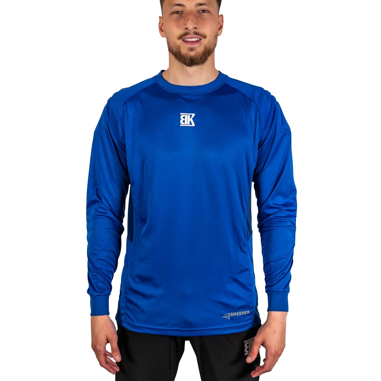 Camisa de goleiro acolchoada azul