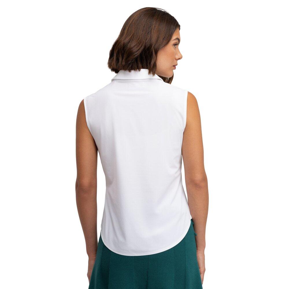 Polo da golf da donna alte performance Llorea White Bianco 2/8