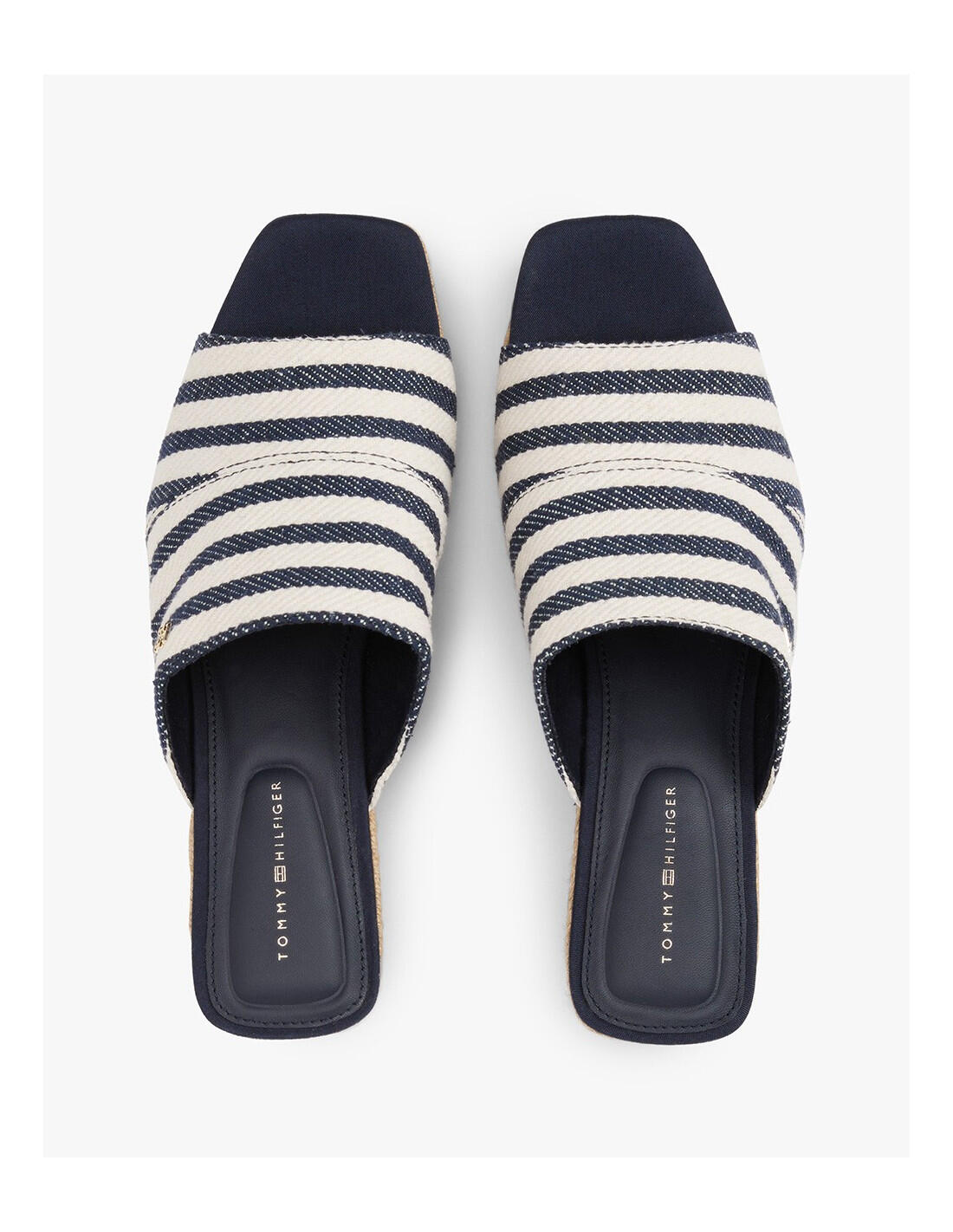 Alpargatas con cuña Tommy Hilfiger en color 0GZ-Azul 4/5