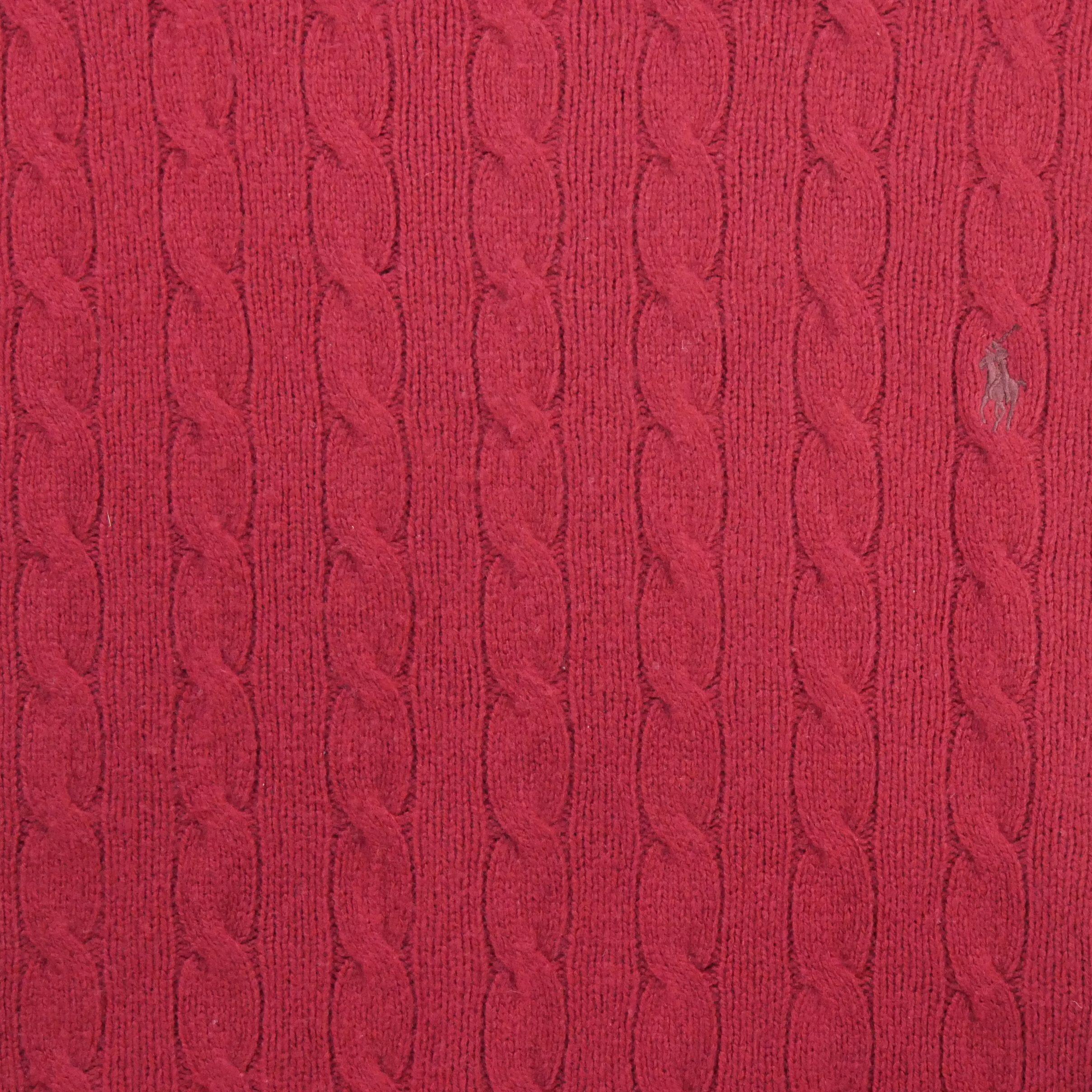 Reconditionné - Pull Homme en maille torsadée Rouge - Excellent 3/7