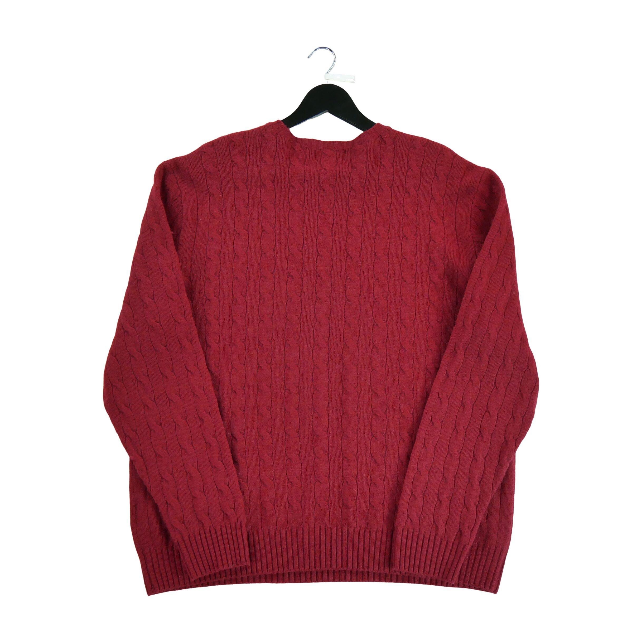 Reconditionné - Pull Homme en maille torsadée Rouge - Excellent 2/7