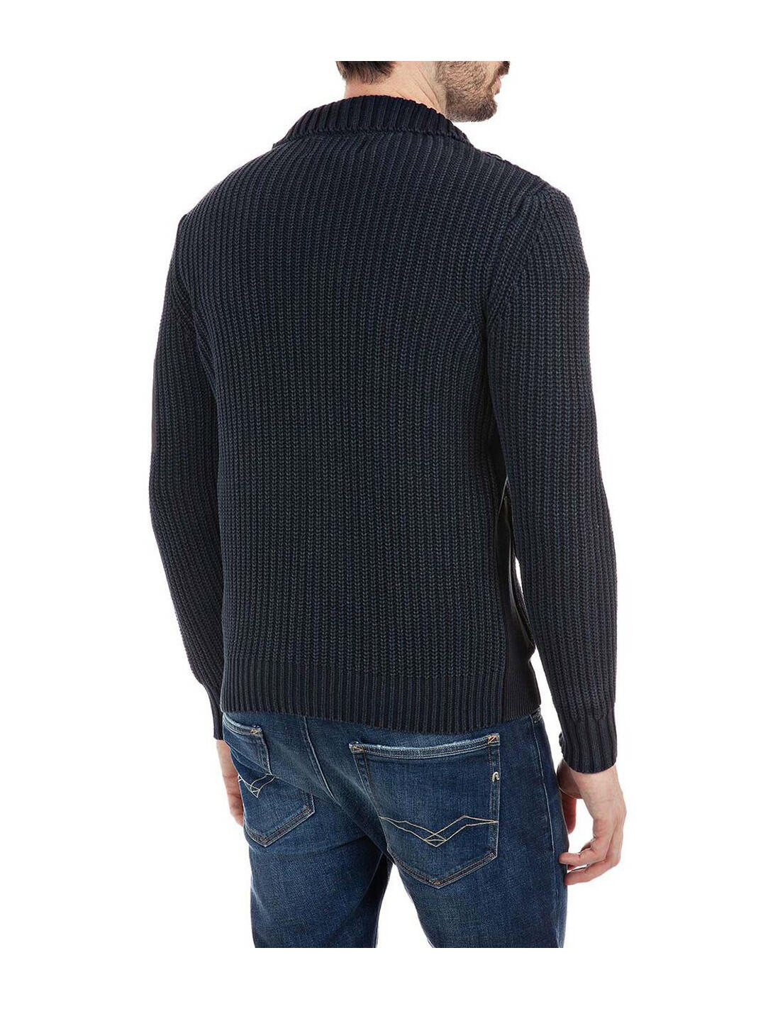 Chaqueta punto Replay en color 970-Negro 3/5