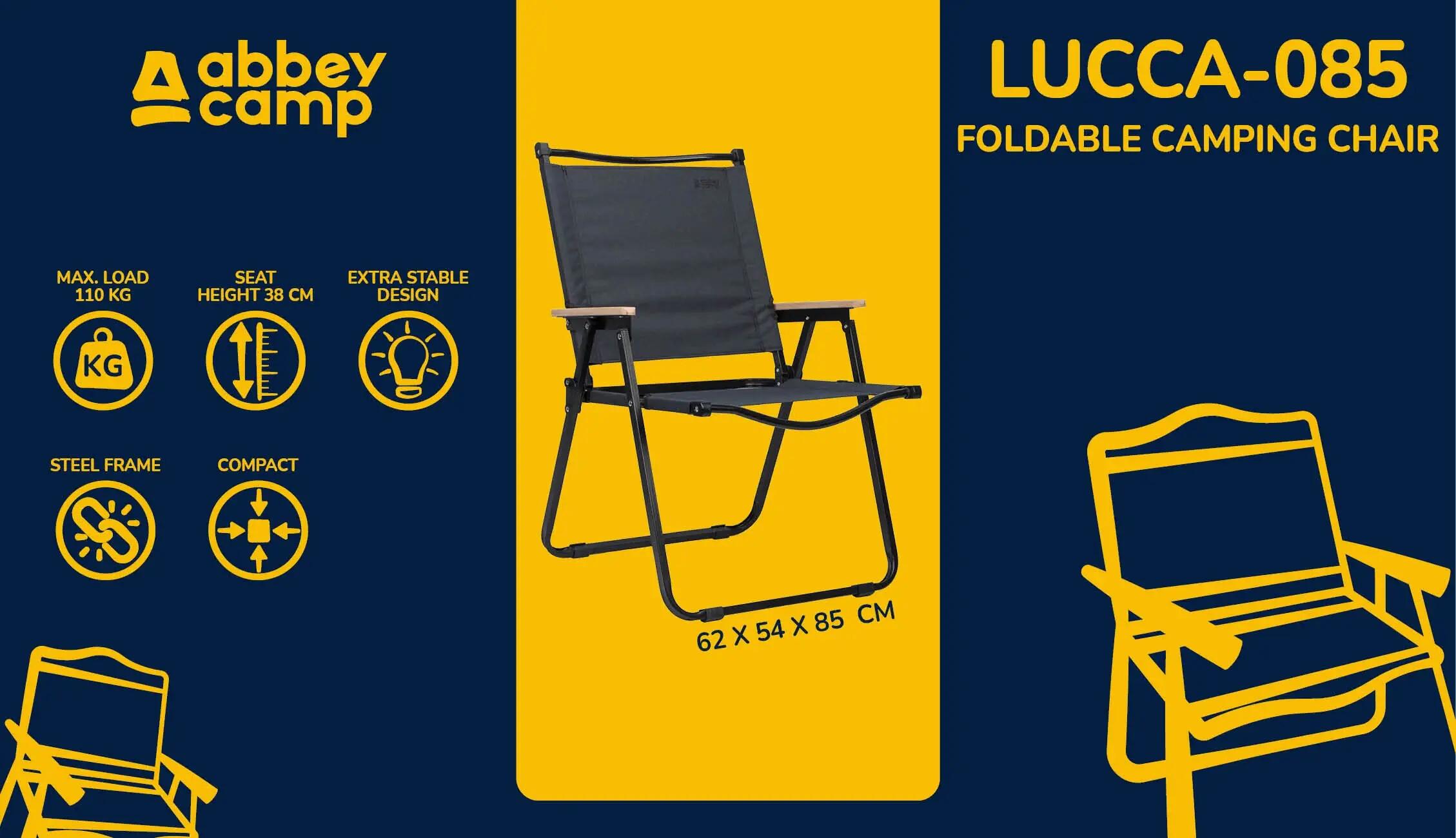 Opvouwbare Stoel Abbey Camp® Lucca-085 3/5