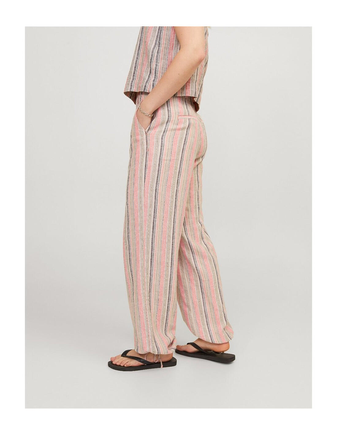 Calças JJXX Raya Linen MW 4/5