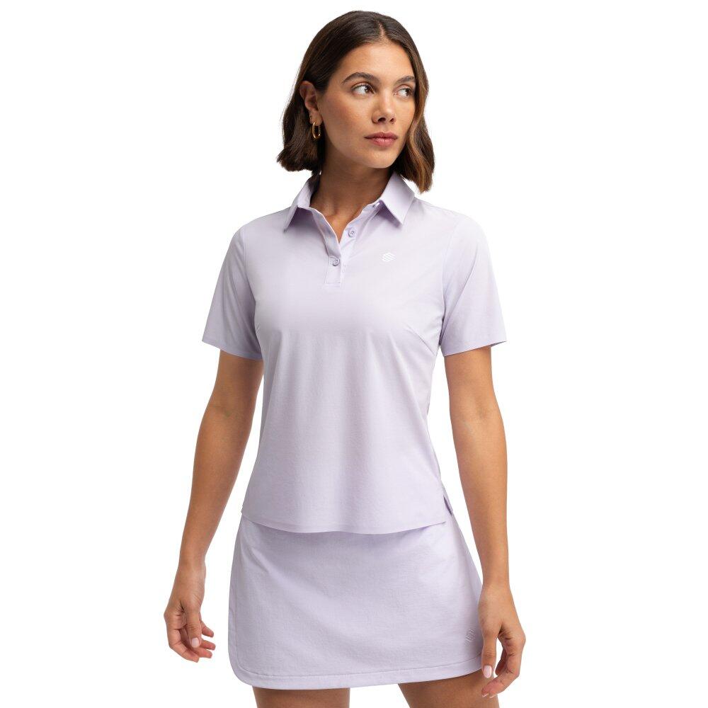 Siroko - Polo De Golf Technique Manches Courtes Femme Sawgrass Lilac Pourpre - Polo Manches Courtes - Violet - Decathlon