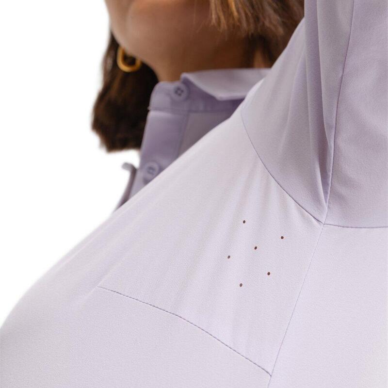 Tricou polo de performant cu mânecă scurtă pentru femei Sawgrass Lilac Violet