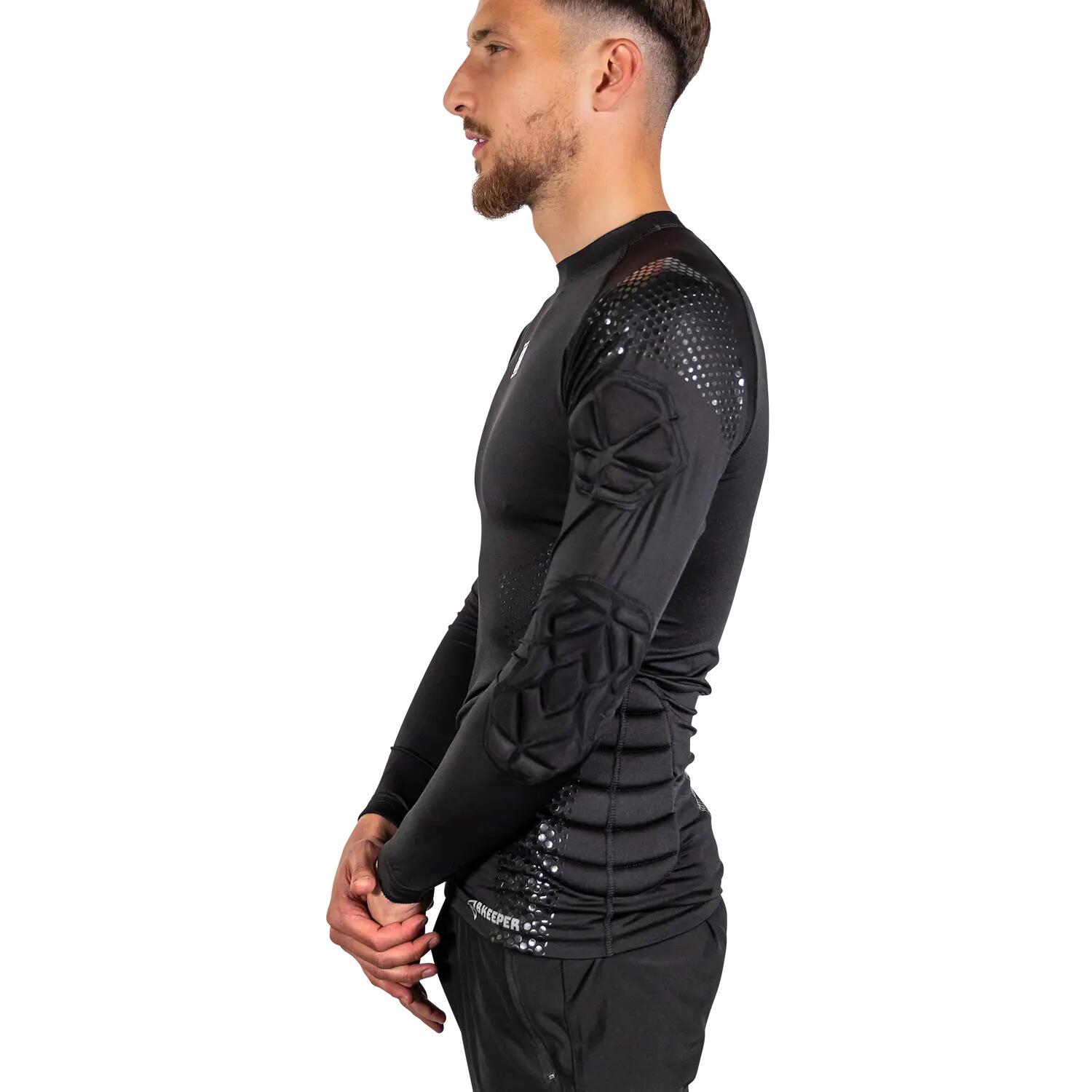 Sous-maillot de compression pour gardien manches longues Noir 3/4