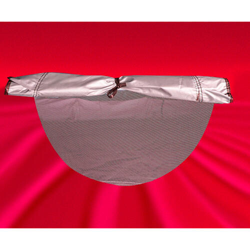 Cort camping 4 persoane, plasa pentru insecte rosu/albastru, 190x190x23 cm