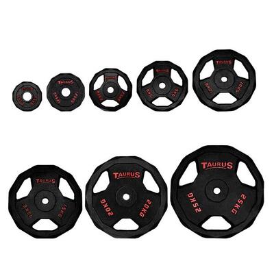 Halterschijf - krachttraining - taurus pro 3g - 10 kg, 30 mm - zwart